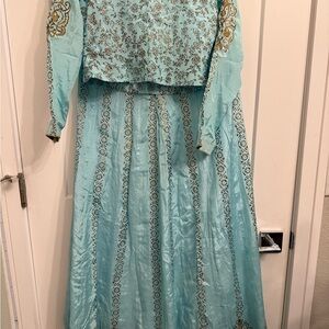 Pakistani Elegant Blue Kids Dress